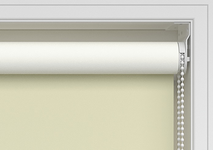 Rimini (Blackout), Sand & Optima Linen - Double Roller Blind - Image 10